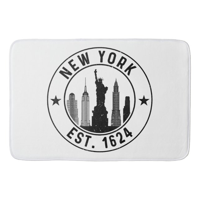 New York Est. 1624 New York City Lover Nyc  Bath Mat (Front)