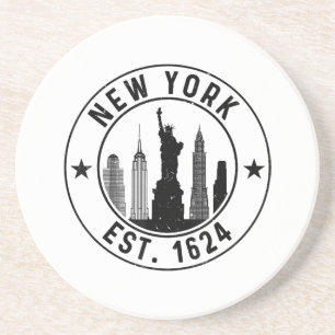 New York Est. 1624 New York City Lover Nyc Coaster