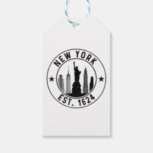 New York Est. 1624 New York City Lover Nyc Gift Tags