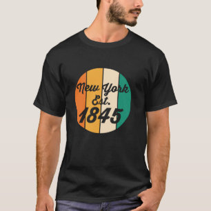 New York est 1845 USA State America T-Shirt