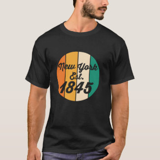 New York est 1845 USA State America T-Shirt