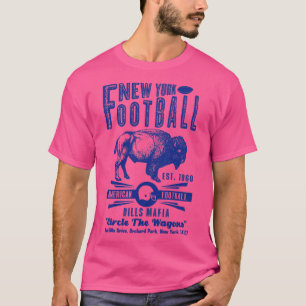 New York  Est 1960 Bills Mafia Vintage Blue Text T-Shirt