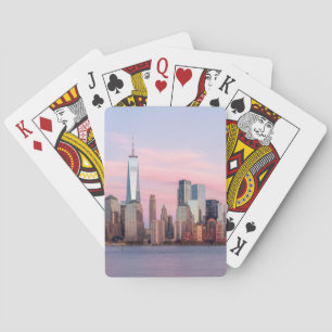 New York Evening Skyline Playing Cards