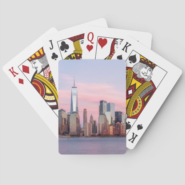 New York Evening Skyline Playing Cards (Back)