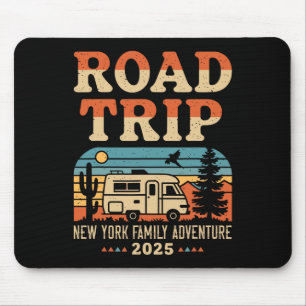 New York Family Adventure Rv Camping Travel Road T Mouse Pad