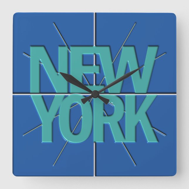 New York Finance Timezone Wall Clock (Front)