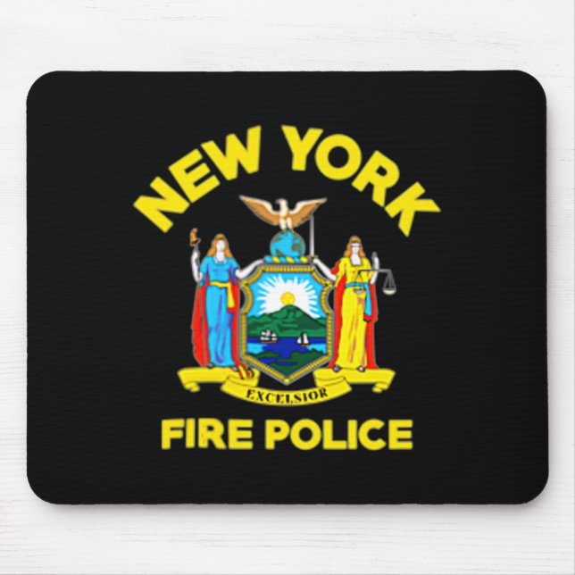 New York Fire Lice Department Firefighters  Mouse Pad (Front)