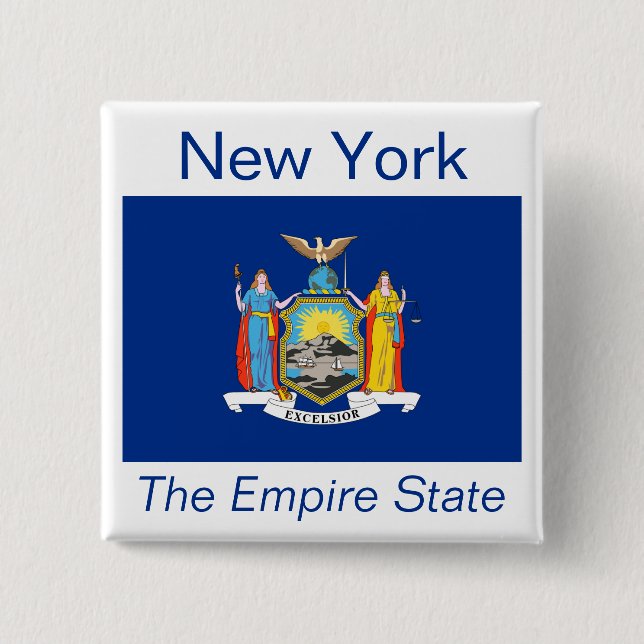 New York Flag Button (Front)