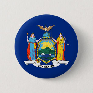 New York Flag Button