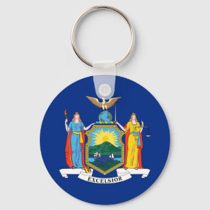 New York Flag Keychain