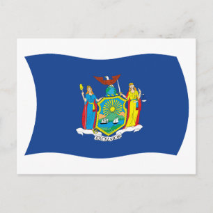 New York Flag Postcard
