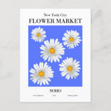 New York Flower Market, SOHO Postcard