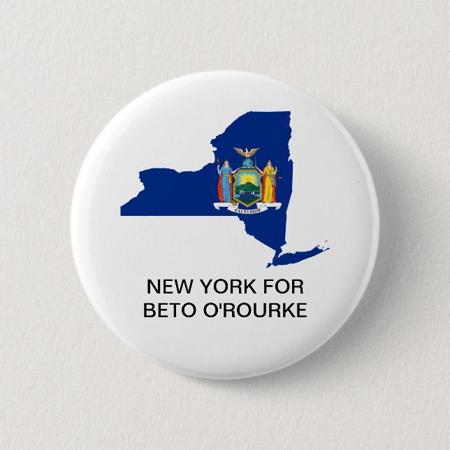 NEW YORK FOR BETO O'ROURKE BUTTON (Front)