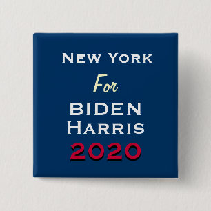 New York For BIDEN HARRIS 2020 Campaign Button