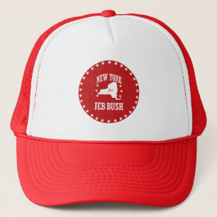 NEW YORK FOR JEB BUSH TRUCKER HAT