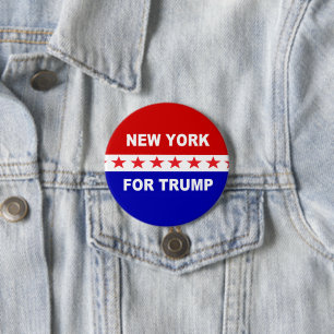New York For Trump 7.5 Cm Round Badge