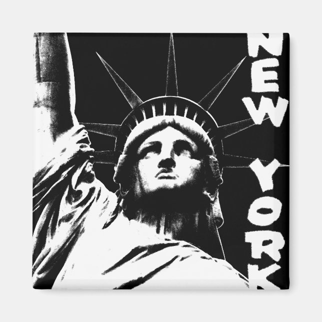 New York Fridge Magnet NY Souvenir Magnet (Front)