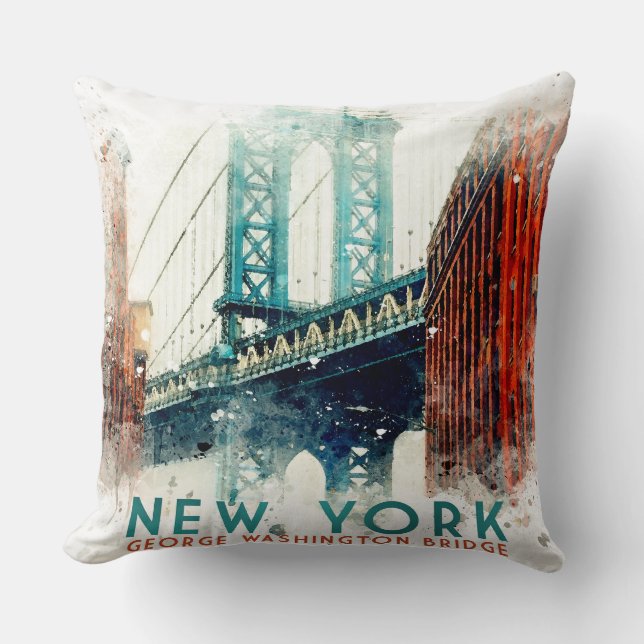 New York, George Washington Bridge, Cushion (Front)