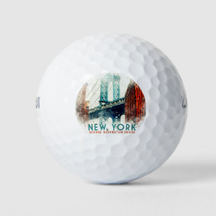 New York, George Washington Bridge, Golf Balls