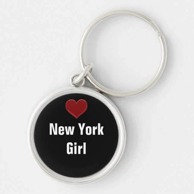 NEW YORK GIRL- KEYCHAIN-Original design cool! Key Ring (Front)