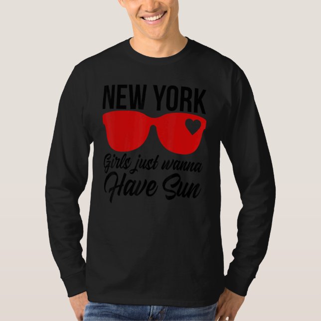 New York Girls Just Wanna Have Sun Vacation Women  T-Shirt (Front)