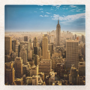 New York Glass Coaster