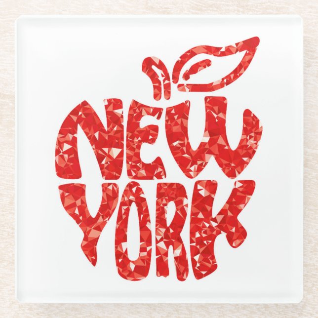 NEW YORK GLASS COASTER (Front)