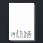 New York Hanukkah Happy Chanukah NYC Holiday Post-it Notes<br><div class="desc">Features an original pen-and-ink illustration of various New York City landmarks "dressed up" for the holiday season. Perfect for Hanukkah!

Lots of additional illustrated post-it designs available. Don't see what you're looking for? Need help with customisation? Contact Rebecca to have something designed just for you.</div>