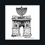 New York Hanukkah NYC Washington Square Menorah Rubber Stamp<br><div class="desc">Rubber stamp features an original illustration of NYC's Washington Square Arch,  "dressed up" with a menorah for the Hanukkah holiday.

Don't see what you're looking for? Need help with customisation? Click "contact this designer" to have something created just for you!</div>