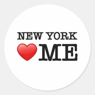 New York Heart ME Classic Round Sticker