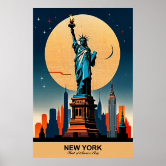 New York: Heart of America’s Story Travel Poster