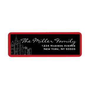 New York Holiday Address Label