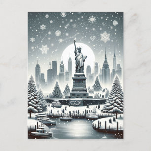 New York Holiday Elegance. Customizable Card