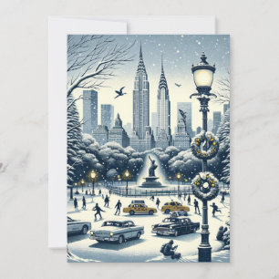 New York Holiday Elegance - Customizable Christmas Card