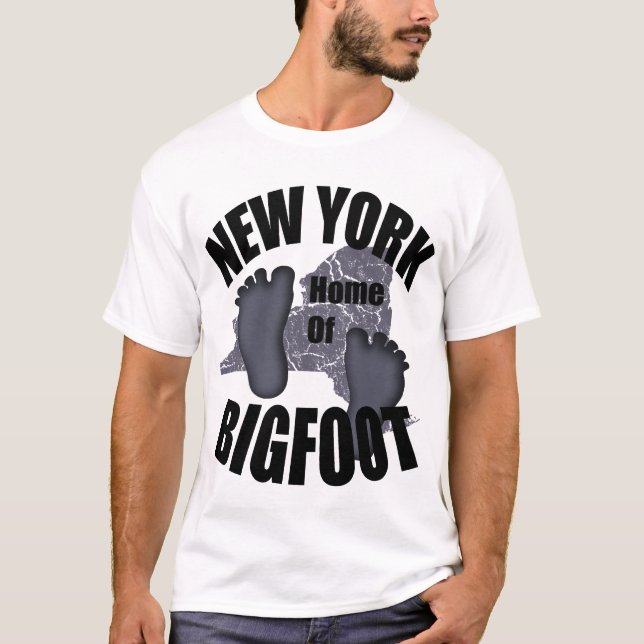 New York Home of Bigfoot T-shirt (Front)