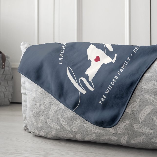 New York Home State Personalised Sherpa Blanket (Creator Uploaded)