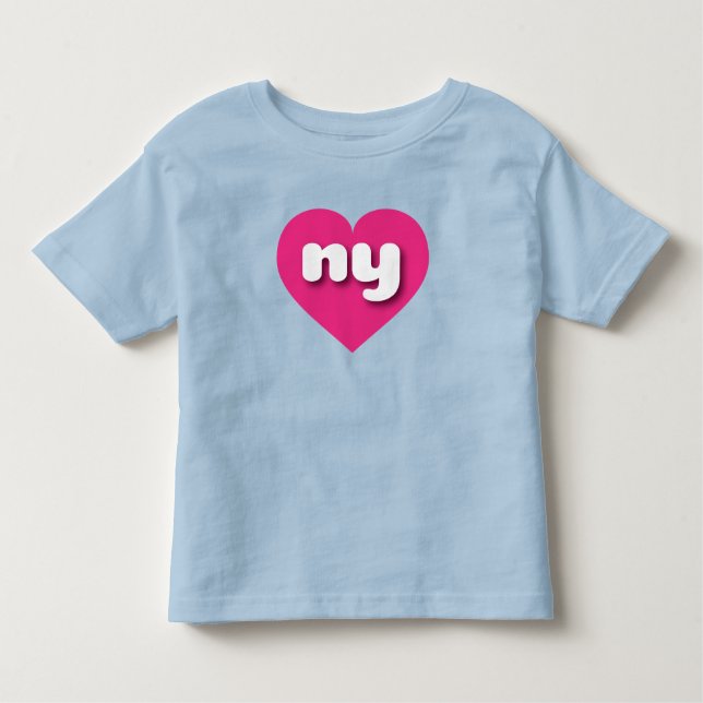 New York hot pink heart - I love ny Toddler T-Shirt (Front)