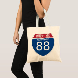 New York – I-88 Interstate Sign Tote Bag