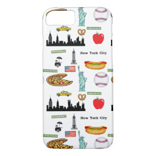 New York Icons Pattern by Orchard Three Case-Mate iPhone Case