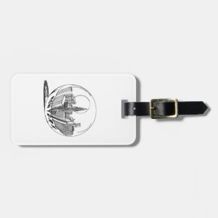 New York in a glass ball Luggage Tag