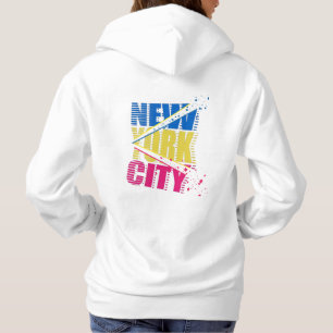 New York in multicolors Hoodie