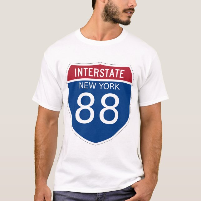 New York Interstate 88 Sign T-Shirt (Front)