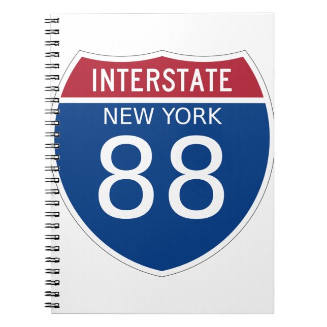 New York Interstate Sign Notebook (Front)