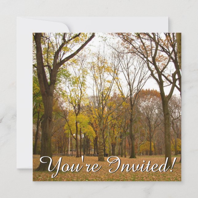 New York Invitations Personalised New York RSVP (Front)