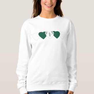 New York Jets Heart Football Sweatshirt