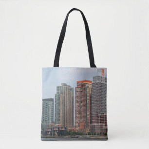 NEW YORK - JULY 5, 2015: Long Island City waterfr Tote Bag