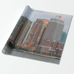 NEW YORK - JULY 5, 2015: Long Island City waterfr Wrapping Paper