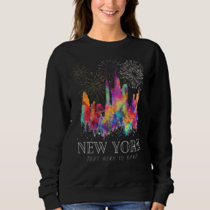 New York Just Here To Bang 4th July American Flag Sweatshirt