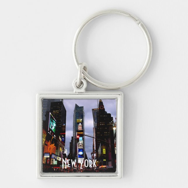 New York Key Chain Times Square Custom NY Keychain (Front)