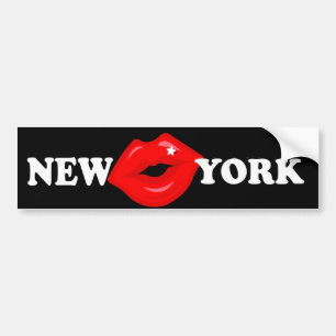New York Kiss Bumper Sticker